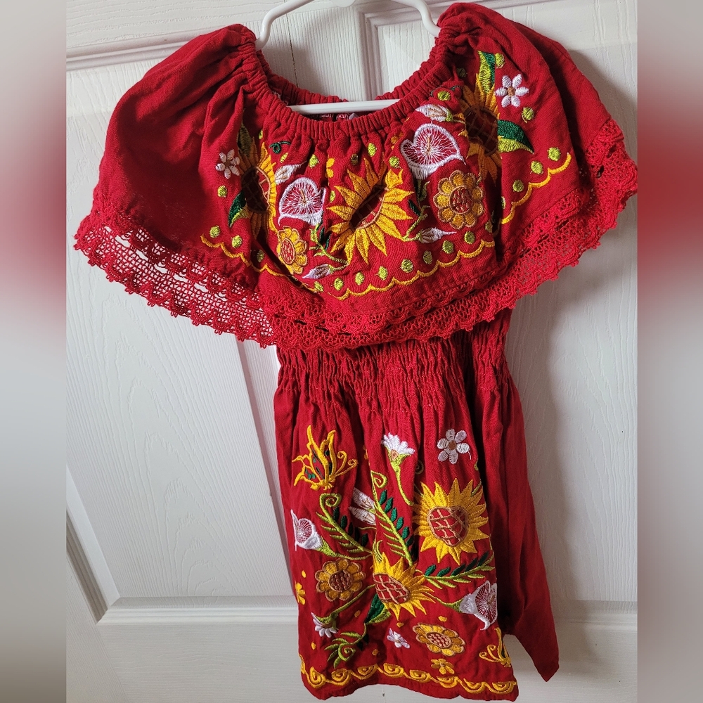 Red Mexican Dress